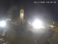 Náměstí, koste sv. Markéty