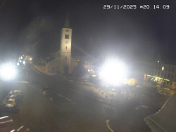 Náměstí, koste sv. Markéty