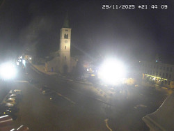 Náměstí, koste sv. Markéty