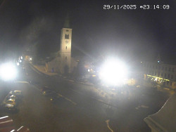 Náměstí, koste sv. Markéty