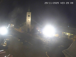 Náměstí, koste sv. Markéty