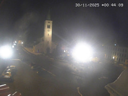 Náměstí, koste sv. Markéty