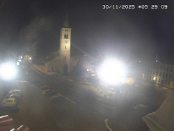 Náměstí, koste sv. Markéty