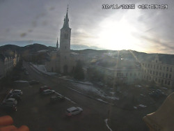 Náměstí, koste sv. Markéty