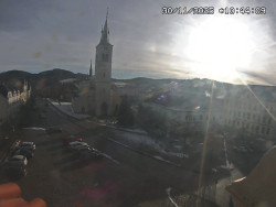 Náměstí, koste sv. Markéty