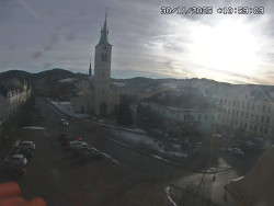 Náměstí, koste sv. Markéty