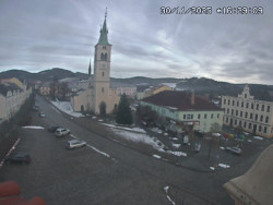 Náměstí, koste sv. Markéty