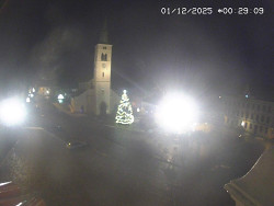 Náměstí, koste sv. Markéty