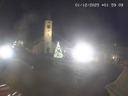 Náměstí, koste sv. Markéty