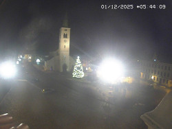 Náměstí, koste sv. Markéty