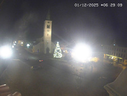 Náměstí, koste sv. Markéty