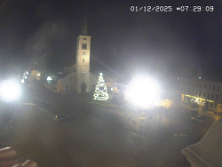 Náměstí, koste sv. Markéty