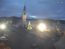 Náměstí, koste sv. Markéty