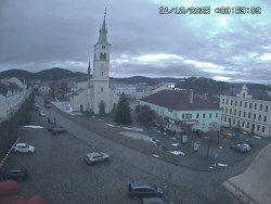 Náměstí, koste sv. Markéty