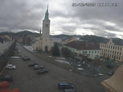 Náměstí, koste sv. Markéty