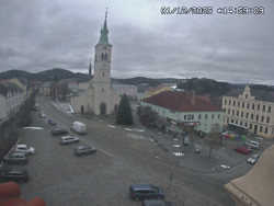 Náměstí, koste sv. Markéty