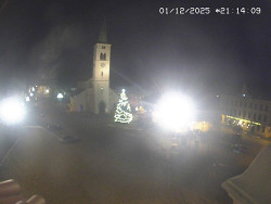 Náměstí, koste sv. Markéty