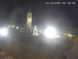 Náměstí, koste sv. Markéty