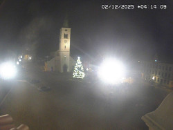 Náměstí, koste sv. Markéty