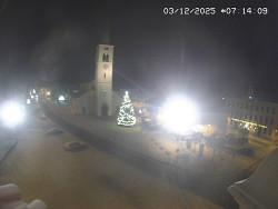 Náměstí, koste sv. Markéty