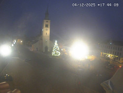 Náměstí, koste sv. Markéty