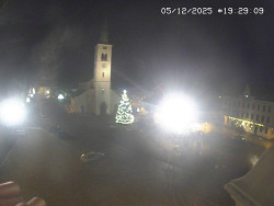 Náměstí, koste sv. Markéty