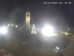 Náměstí, koste sv. Markéty