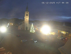 Náměstí, koste sv. Markéty