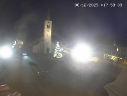 Náměstí, koste sv. Markéty