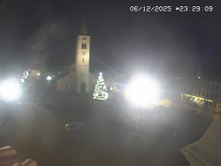 Náměstí, koste sv. Markéty