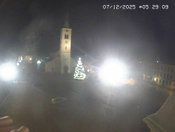 Náměstí, koste sv. Markéty