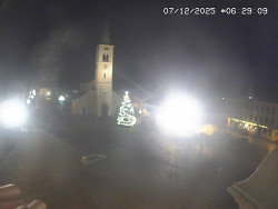 Náměstí, koste sv. Markéty