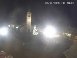 Náměstí, koste sv. Markéty