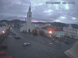 Náměstí, koste sv. Markéty