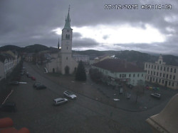 Náměstí, koste sv. Markéty