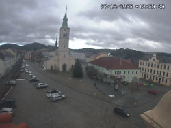 Náměstí, koste sv. Markéty