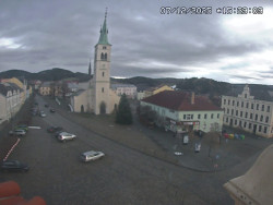 Náměstí, koste sv. Markéty