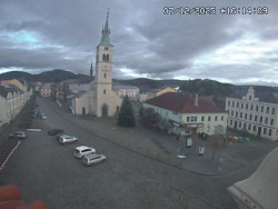 Náměstí, koste sv. Markéty