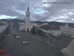 Náměstí, koste sv. Markéty