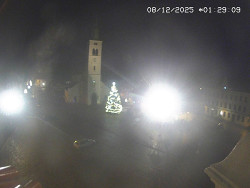 Náměstí, koste sv. Markéty