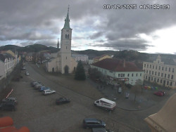 Náměstí, koste sv. Markéty