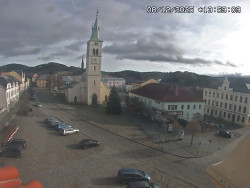 Náměstí, koste sv. Markéty