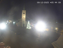 Náměstí, koste sv. Markéty