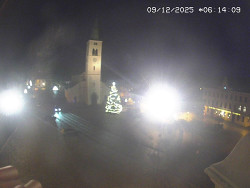 Náměstí, koste sv. Markéty