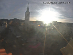 Náměstí, koste sv. Markéty