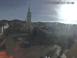 Náměstí, koste sv. Markéty