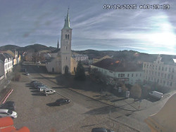 Náměstí, koste sv. Markéty