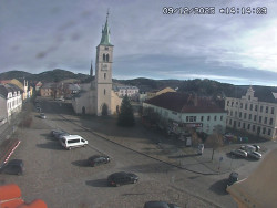 Náměstí, koste sv. Markéty