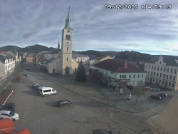 Náměstí, koste sv. Markéty