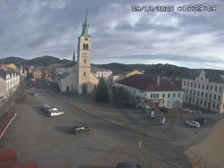 Náměstí, koste sv. Markéty